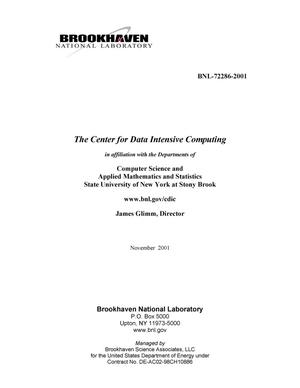 The Center for Data Intensive Computing