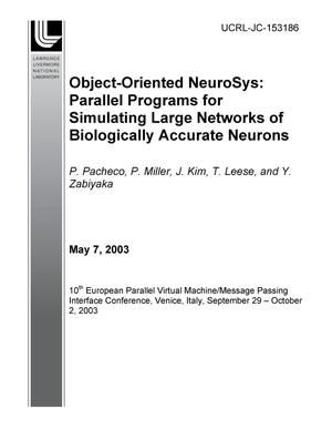Object-Oriented NeuroSys: Parallel Programs for Simulating Large Networks of Biologically Accurate Neurons