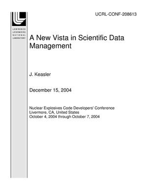 A New Vista in Scientific Data Management