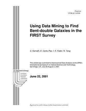 Primary view of object titled 'Using Data Mining to Find Bent-Double Radio Galaxies in the FIRST Survey'.