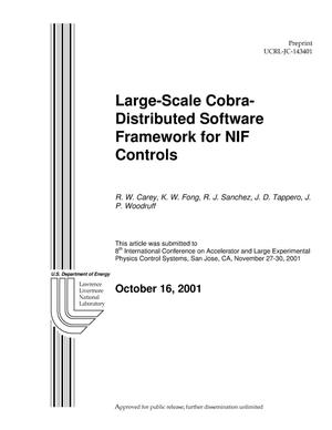 Large-Scale CORBA-Distributed Software Framework for NIF Controls