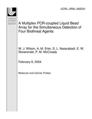 A Multiplex PCR-coupled Liquid Bead Array for the Simultaneous Detection of Four Biothreat Agents
