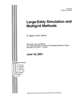 Large-Eddy Simulation and Multigrid Methods