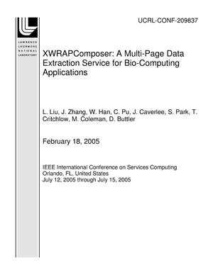 XWRAPComposer: A Multi-Page Data Extraction Service for Bio-Computing Applications