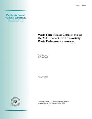 Waste Form Release Calculations for the 2001 Immobilized Low-Activity Waste Performance Assessment