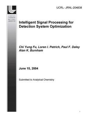 Intelligent Signal Processing for Detection System Optimization