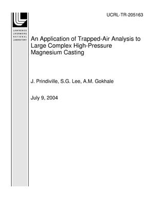 An Application of Trapped-Air Analysis to Large Complex High-Pressure Magnesium Casting