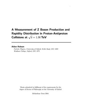 A Measurement of Z Boson Production and Rapidity Distribution in p - anti-p Collisions at s**(1/2) = 1.96-TeV