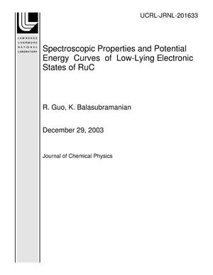 Spectroscopic Properties and Potential Energy Curves of Low-lying electronic States of RuC