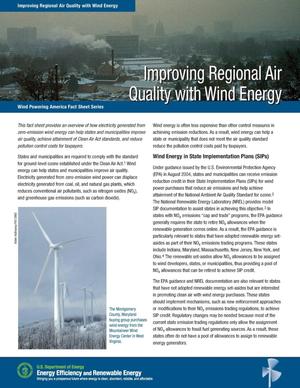 Improving Regional Air Quality with Wind Energy
