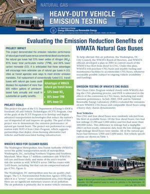 Evaluating the Emission Reduction Benefits of WMATA Natural Gas Buses