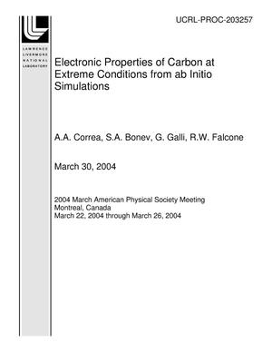 Electronic Properties of Carbon at Extreme Conditions from ab Initio Simulations