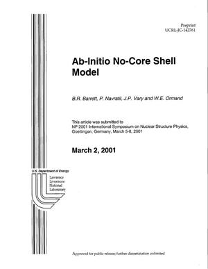 Ab-Initio No-Core Shell Model