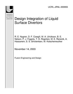 Design Integration of Liquid Surface Divertors