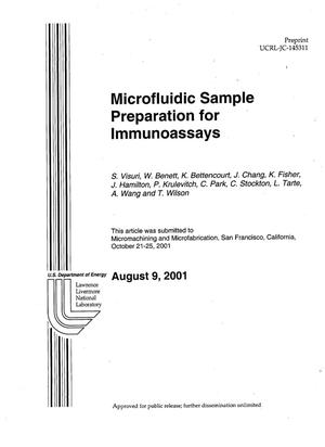 Microfluidic Sample Preparation for Immunoassays