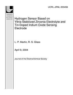Hydrogen Sensor Based on Yttria-Stabilized Zirconia Electrolyte and Tin-Doped Indium Oxide Sensing Electrode
