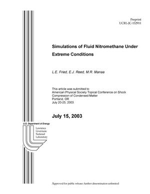 Simulations of Fluid Nitromethane Under Extreme Conditions