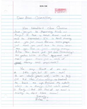 Cannon Air Force Base - LTR ICO - Mesa Elementary Student