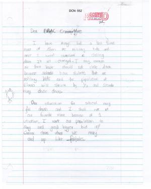 Cannon Air Force Base - LTR ICO - Mesa Elementary Student