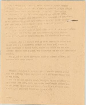 Primary view of object titled '[News Script: Paris peace talks]'.