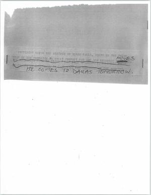 Primary view of object titled '[News Script: Nixon in Idaho]'.