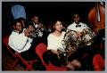 Photograph: [Photograph of students with french horns and trumpets]