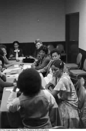 [Photograph of conference at Sheraton Inn, Oak Cliff]