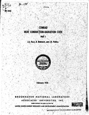 CONRAD: heat conduction-radiation code. Part I