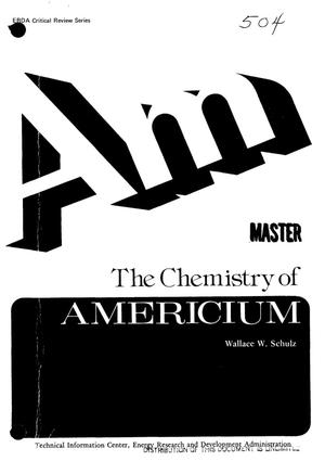 Chemistry of americium