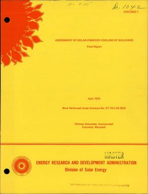 Assessment of solar-powered cooling of buildings. Final report