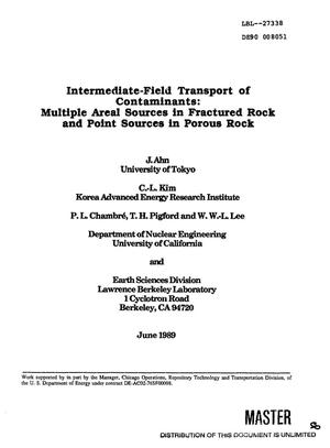 Intermediate-field transport of contaminants