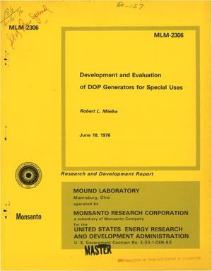 Development and evaluation of DOP generators for special uses