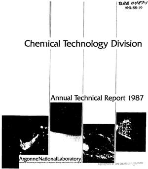 Chemical technology division: Annual technical report 1987