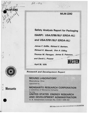 Safety Analysis Report for Packaging (SARP): USA/5790/BLF (ERDA-AL) and USA/5791/BLF (ERDA-AL)