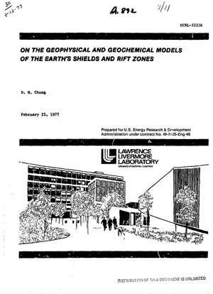 Geophysical and geochemical models of the Earth's shields and rift zones