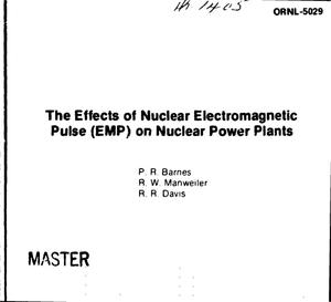 Effects of nuclear electromagnetic pulse (EMP) on nuclear power plants
