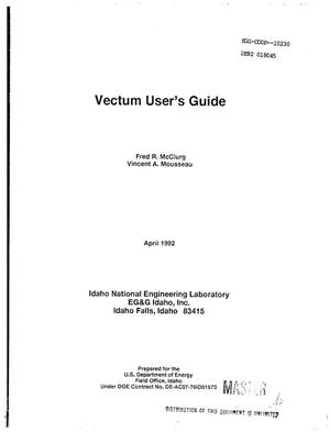 Vectum user's guide