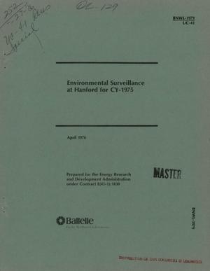 Environmental surveillance at Hanford for CY-1975