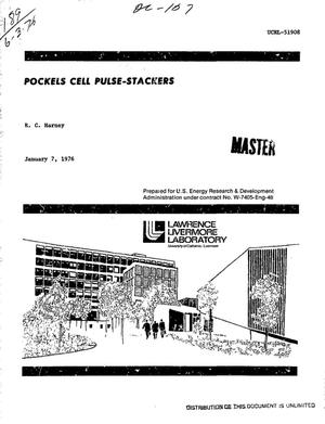 Pockels cell pulse-stackers