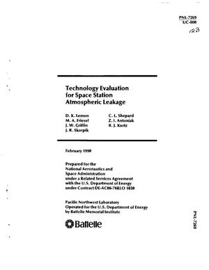 Technology evaluation for space station atmospheric leakage