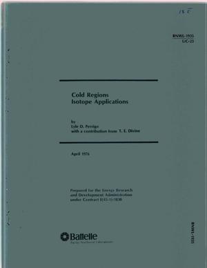 Cold regions isotope applications