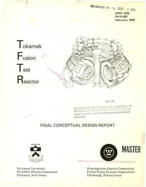 Tokamak Fusion Test Reactor. Final conceptual design report. [Overall cost and scheduling program]