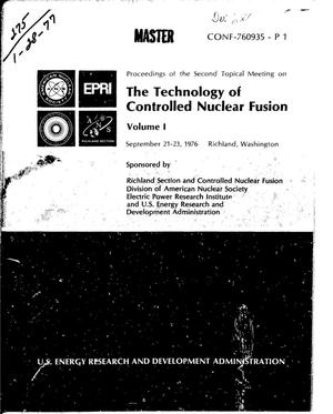 Technology of Controlled Nuclear Fusion. Volume 1
