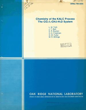 Chemistry of the KALC process. The CO/sub 2/--I/sub 2/--CH/sub 3/I--H/sub 2/O system