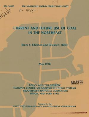 Primary view of object titled 'Current and future use of coal in the Northeast. [60 refs]'.