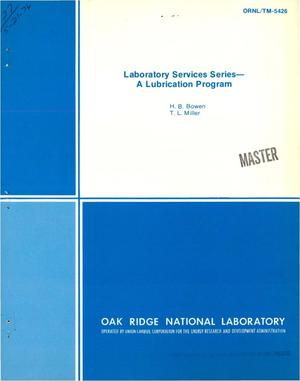 Laboratory services series: a lubrication program