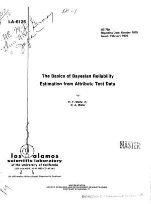 Basics of Bayesian reliability estimation from attribute test data