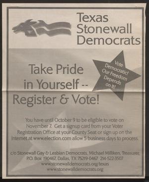 [Texas Stonewall Democratic Caucus voter ad]