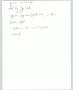 Primary view of [Handwritten note about zip code]