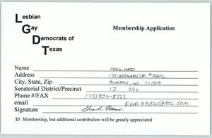 [Texas Stonewall Democratic Caucus Application for Mark Wood]